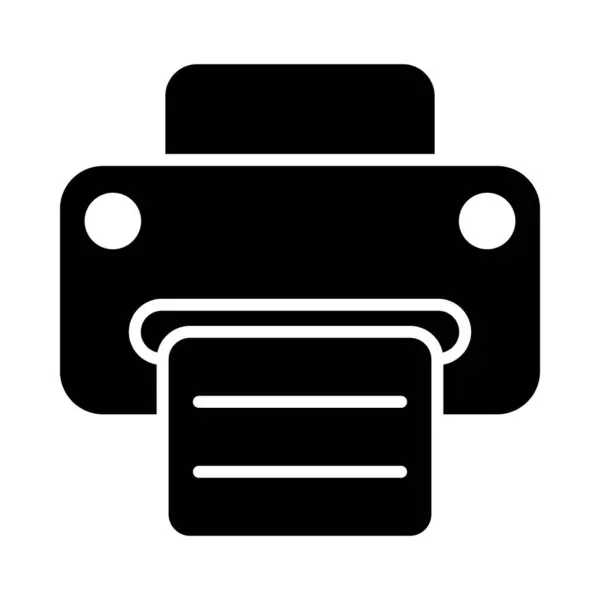 Fax Vector Glyph Icono Para Uso Personal Comercial — Vector de stock