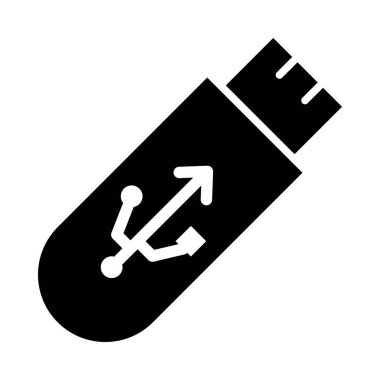 Kişisel ve ticari kullanım için Flash Sürücü Kabartma Simgesi