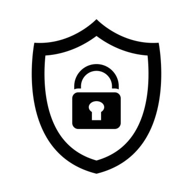 Kişisel ve ticari kullanım için Koruma Vektörü Glyph Simgesi