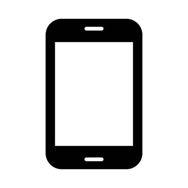Kişisel ve Ticari Kullanım İçin Akıllı Telefon Vektörü Glyph Simgesi