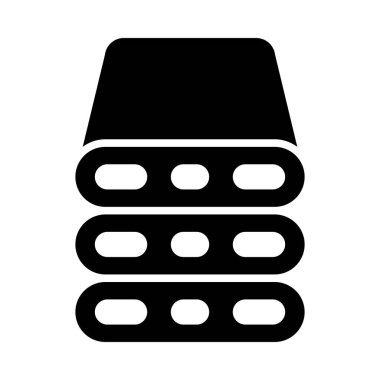 Kişisel ve Ticari Kullanım İçin Sunucu Vektör Kabartma Simgesi