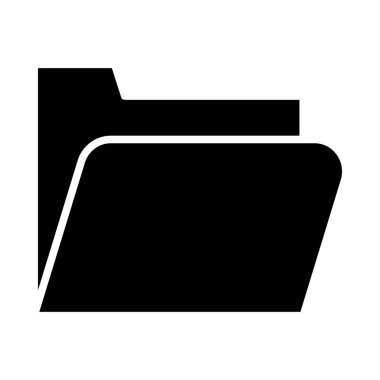 Kişisel ve Ticari Kullanım için Dosya Dizini Vektörü Glyph Simgesi