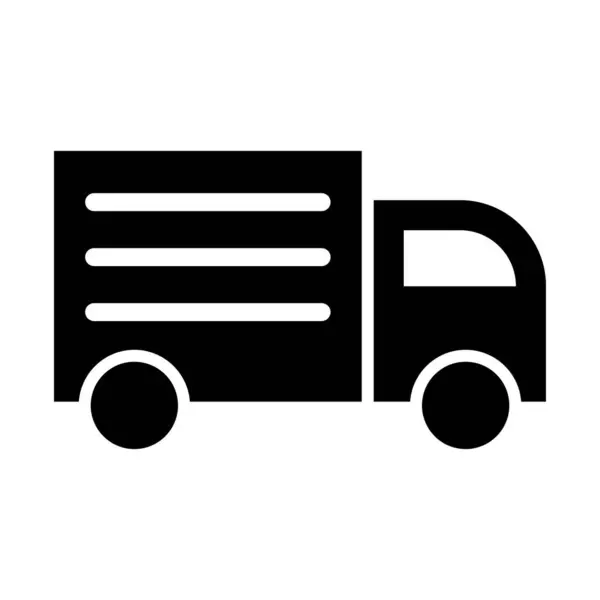 Ikona Wektora Ciężarówki Glif Użytku Osobistego Komercyjnego — Wektor stockowy