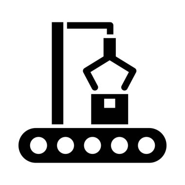 Kişisel ve ticari kullanım için makine vektörü kabartma simgesi
