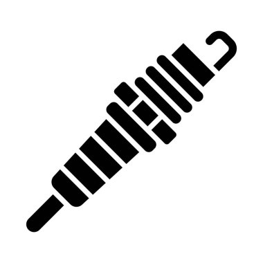 Kişisel ve ticari kullanım için buji vektörü kabartma simgesi simgesi