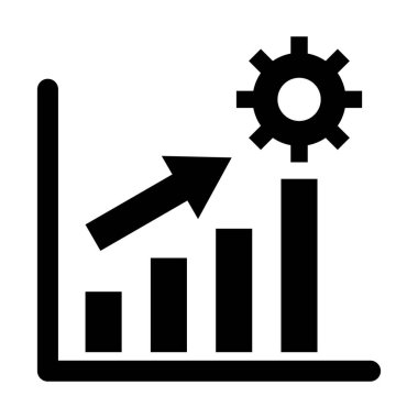 Kişisel ve Ticari Kullanım İçin Geliştirme Vektörü Glyph Simgesi