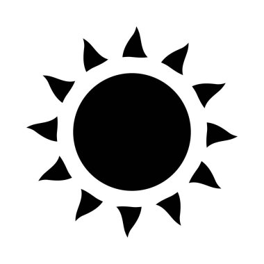 Kişisel ve Ticari Kullanım İçin Güneş Vektörü Kabartma Simgesi