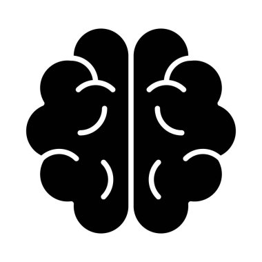 Kişisel ve ticari kullanım için Beyin Vektörü Kabartma Simgesi