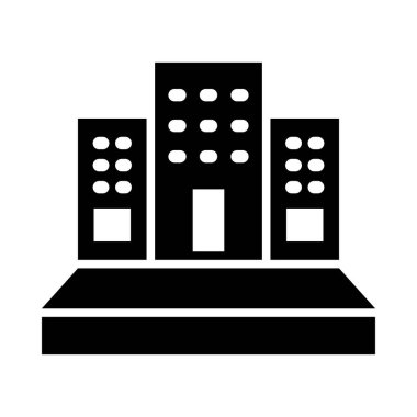 Kişisel ve ticari kullanım için Otel Vektörü Glyph Simgesi