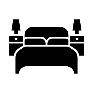 Kişisel ve Ticari Kullanım İçin Yatak Vektörü Kabartma Simgesi