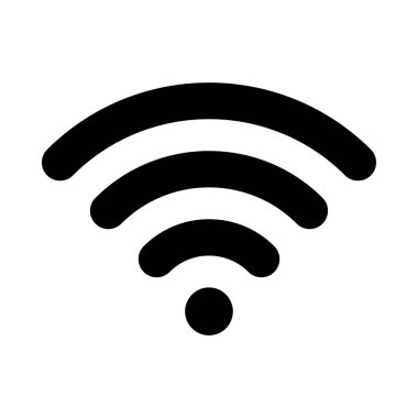 Kişisel ve ticari kullanım için Wiifi Vektör Glyph Simgesi