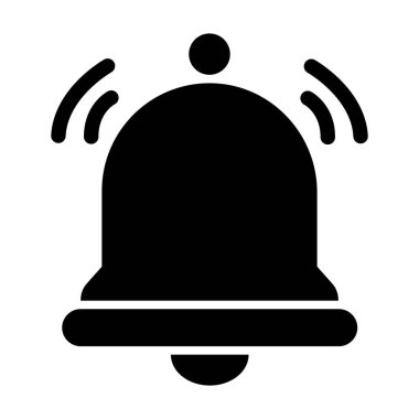 Kişisel ve ticari kullanım için bildirim Vektörü Glyph Simgesi