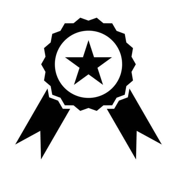 Award Vector Glyph Icon Personal Commercial Use — Stock Vector