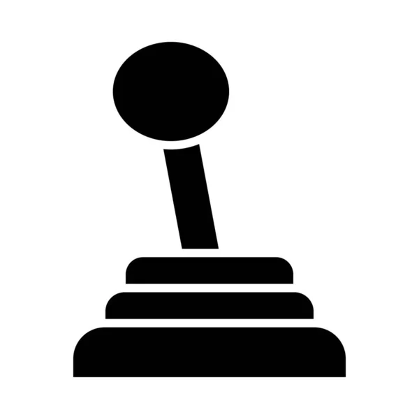 Glyph Икона Gear Stick Личного Коммерческого Использования — стоковый вектор