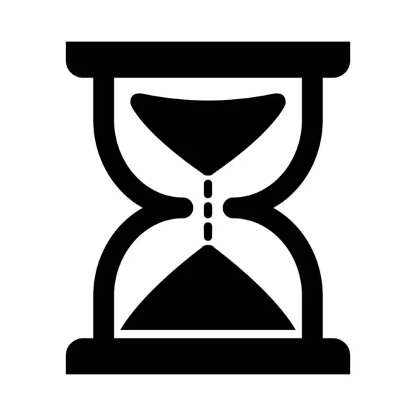 Hourglass Векторна Ікона Гліф Особистого Комерційного Використання — стоковий вектор