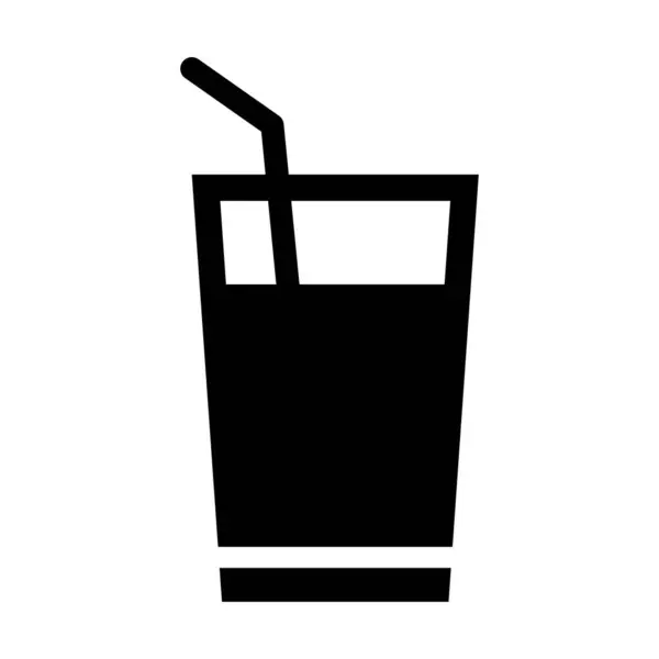 Icono Del Glifo Del Vector Bebida Para Uso Personal Comercial — Archivo Imágenes Vectoriales