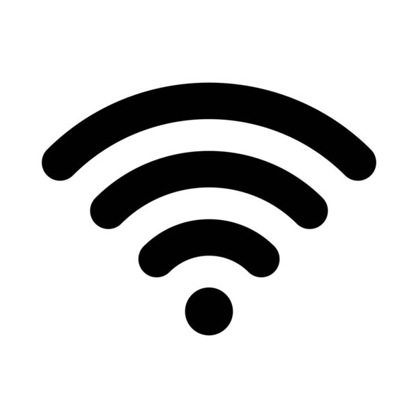 Wifi Vector Glyph Icon For Personal And Commercial Use