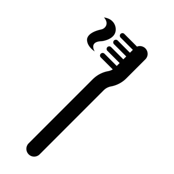 Zahnbürste Vector Glyph Icon Für Den Persönlichen Und Gewerblichen Gebrauch — Stockvektor