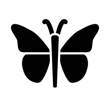 Kişisel ve ticari kullanım için Kelebek Vektörü Kabartma Simgesi