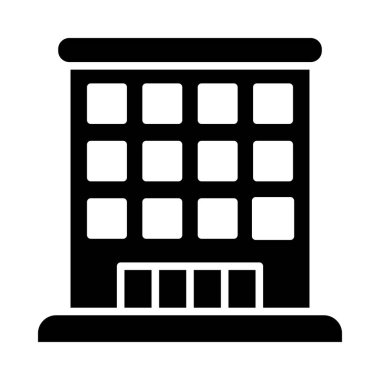 Kişisel ve ticari kullanım için Otel Vektörü Glyph Simgesi