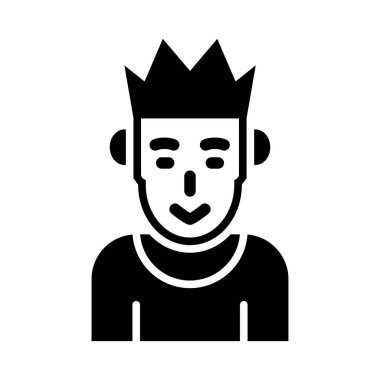 Kişisel ve ticari kullanım için Kings Vektörü Glyph Simgesi