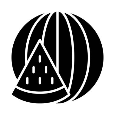 Kişisel ve ticari kullanım için karpuz vektörü kabartma simgesi