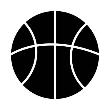 Kişisel ve ticari kullanım için Basketbol Vektörü Glyph Simgesi