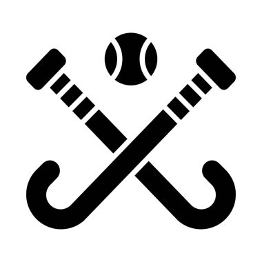 Kişisel ve ticari kullanım için hokey vektörü kabartma simgesi