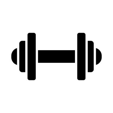Kişisel ve ticari kullanım için Dumbbell Vektör Kabartma Simgesi