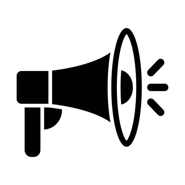 Kişisel ve ticari kullanım için duyuru Vektörü Glyph Simgesi