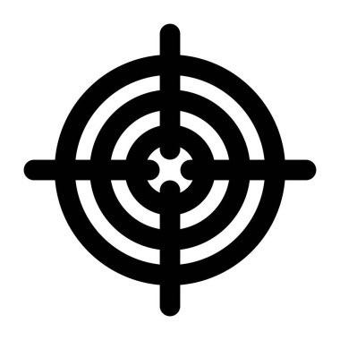 Kişisel ve Ticari Kullanım İçin Hedef Vektör Kabartma Simgesi