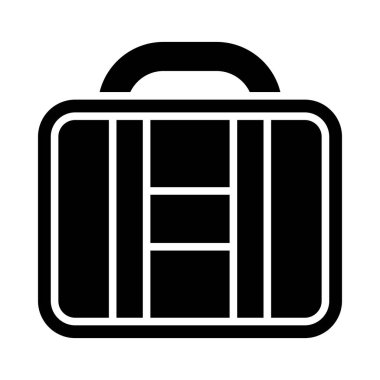 Kişisel ve Ticari Kullanım İçin Çanta Vektörü Glyph Simgesi