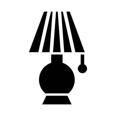 Kişisel ve ticari kullanım için masa lambası vektörü kabartma simgesi