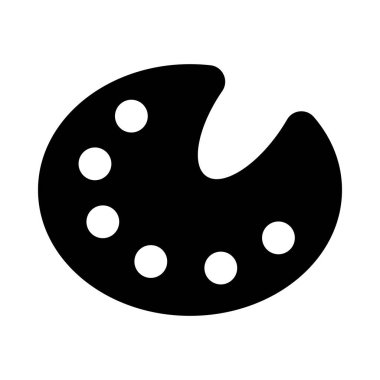 Kişisel ve Ticari Kullanım İçin Renk Paleti Vektör Kabartma Simgesi