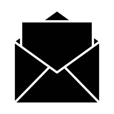 Kişisel ve ticari kullanım için Zarf Vektörü Kabartma Simgesini Aç