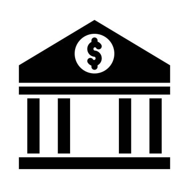 Kişisel ve Ticari Kullanım İçin Bankacılık Sistemi Vektör Kabartma Simgesi
