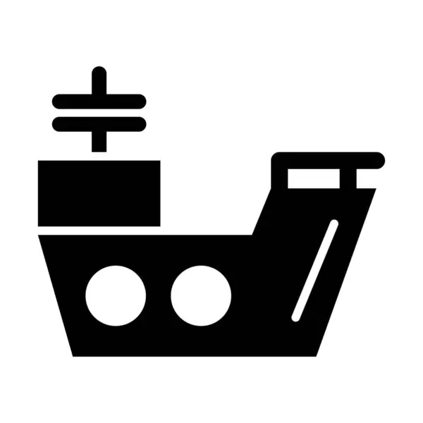 Cruiser Vector Glyph Icon Para Uso Personal Comercial — Vector de stock