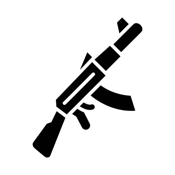 Icône Vectorielle Glyphe Fusil Pour Usage Personnel Commercial — Image vectorielle