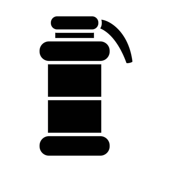 Rauchgranate Vector Glyph Icon Für Den Persönlichen Und Kommerziellen Gebrauch — Stockvektor