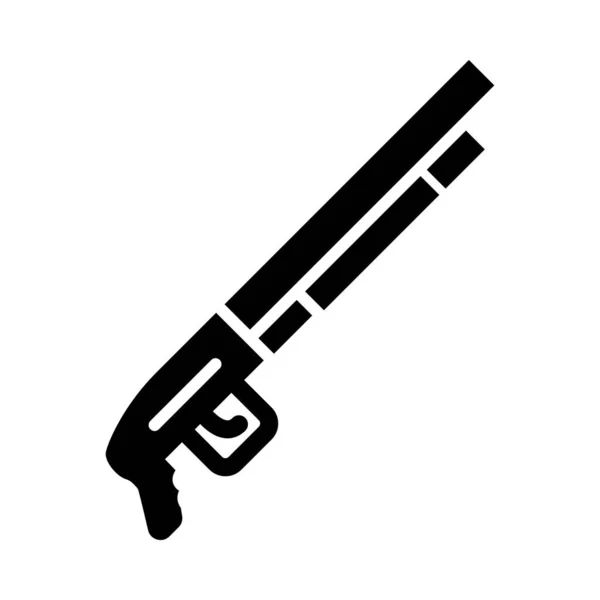 Shotgun Vector Glyph Icon Für Den Persönlichen Und Kommerziellen Gebrauch — Stockvektor