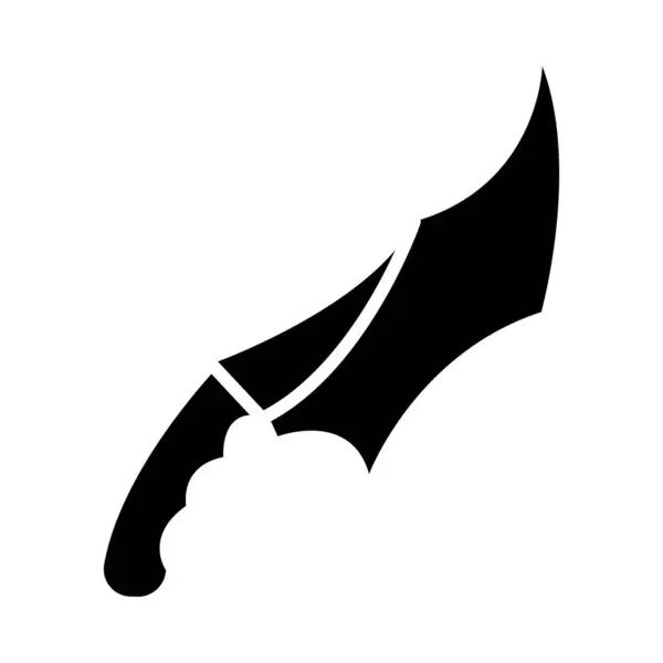 Dolch Vector Glyph Icon Für Den Persönlichen Und Kommerziellen Gebrauch — Stockvektor