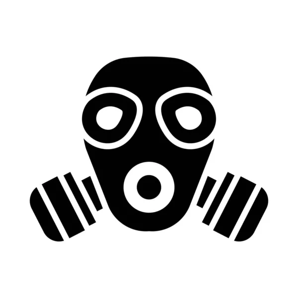 Kişisel Ticari Kullanım Çin Gaz Maskesi Vektörü Kabartma Simgesi — Stok Vektör