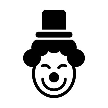 Kişisel ve Ticari Kullanım İçin Palyaço Vektörü Kabartma Simgesi