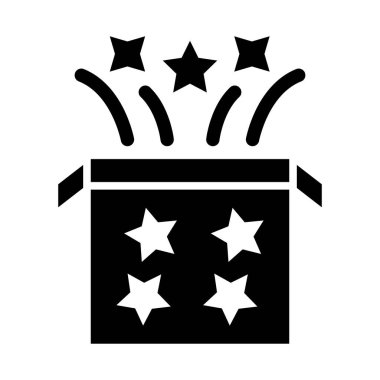 Kişisel ve ticari kullanım için Sihirli Kutu Vektörü Kabartma Simgesi