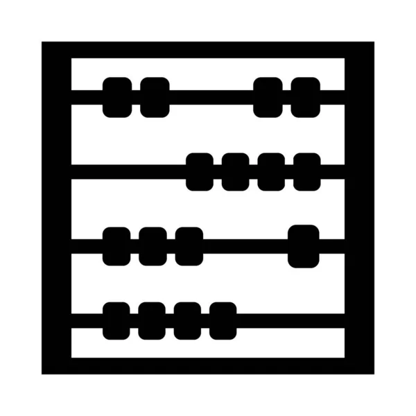 Abacus Vector Glyph Icon Para Uso Personal Comercial — Vector de stock