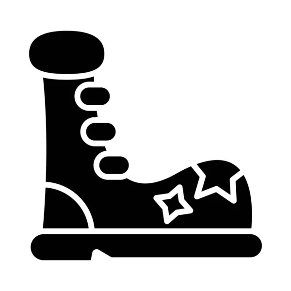 Zapatos Payaso Vector Glyph Icon Para Uso Personal Comercial — Archivo Imágenes Vectoriales
