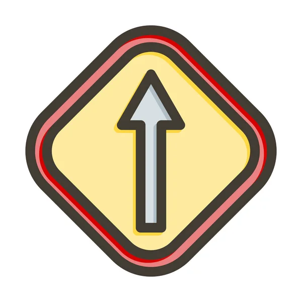 Forward Vector Thick Line Colors Icon Für Den Persönlichen Und — Stockvektor