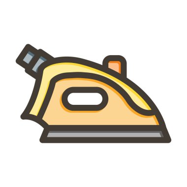 Demir Vektör Kalın Çizgisi Kişisel ve Ticari Kullanım İçin Renk Simgesi Dolduruldu