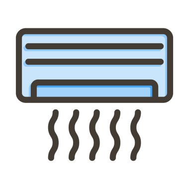 Kişisel ve Ticari Kullanım İçin Renk Simgesi Doldurulmuş Ac Vektör Kalın Çizgisi