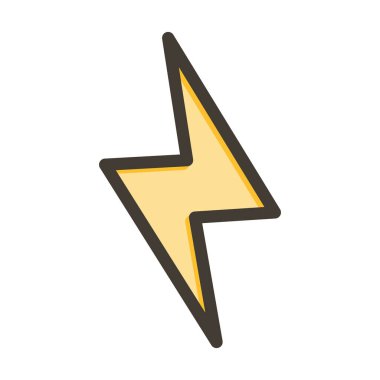 Işıklandırma Vektörü Kalın Çizgisi Kişisel ve Ticari Kullanım için Renk Simgesi